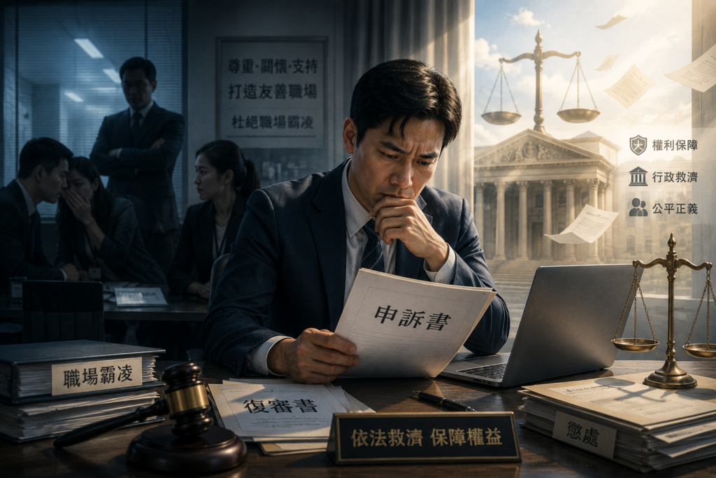 【行政】公務員被認定霸凌提起救濟會被機關加重處罰嗎？ 2