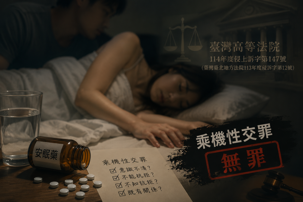 【撿屍】控訴為何不成立？一件乘機性交案的無罪解析 2