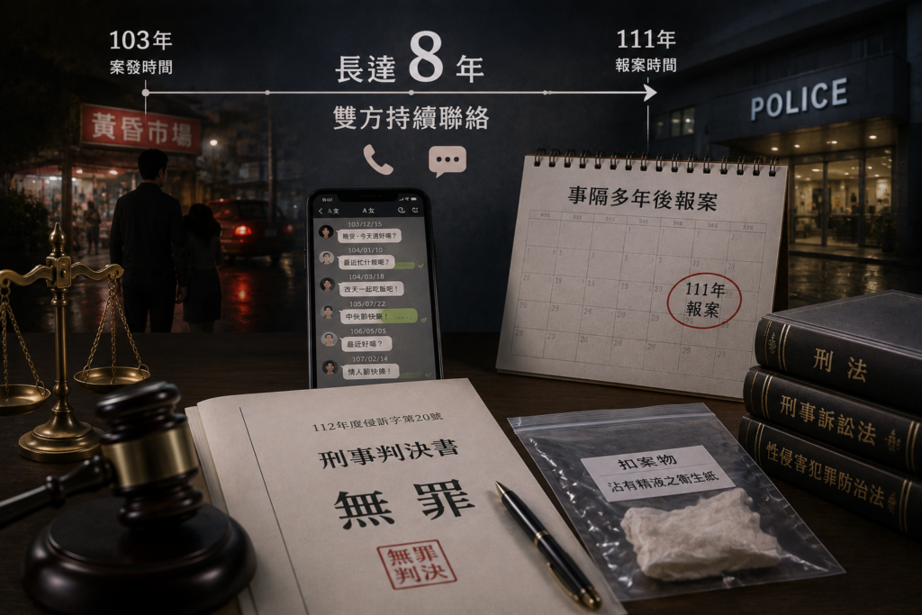 事隔八年才報案：一件乘機性交案的無罪解析 2