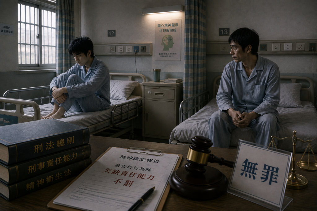 病房裡的兩名患者:精神障礙下的刑事責任能力爭議 2
