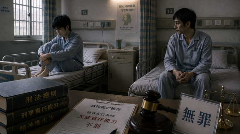 病房裡的兩名患者：精神障礙下的刑事責任能力爭議 1